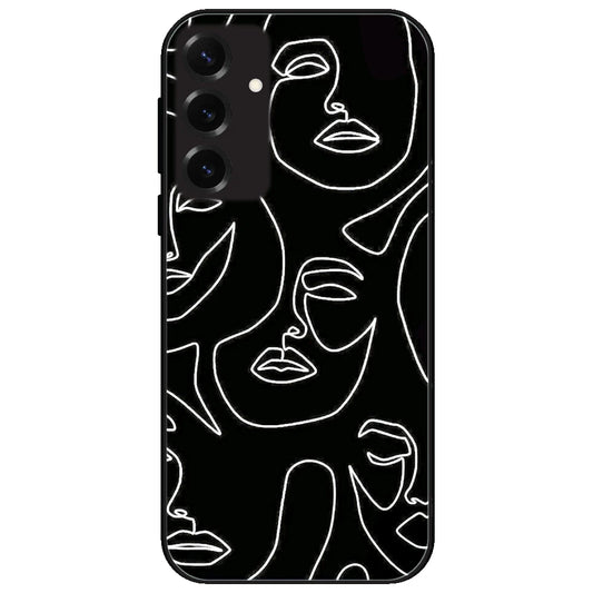 Two Faced - Glossy Metal Silicone Case for Samsung Galaxy S25 Plus