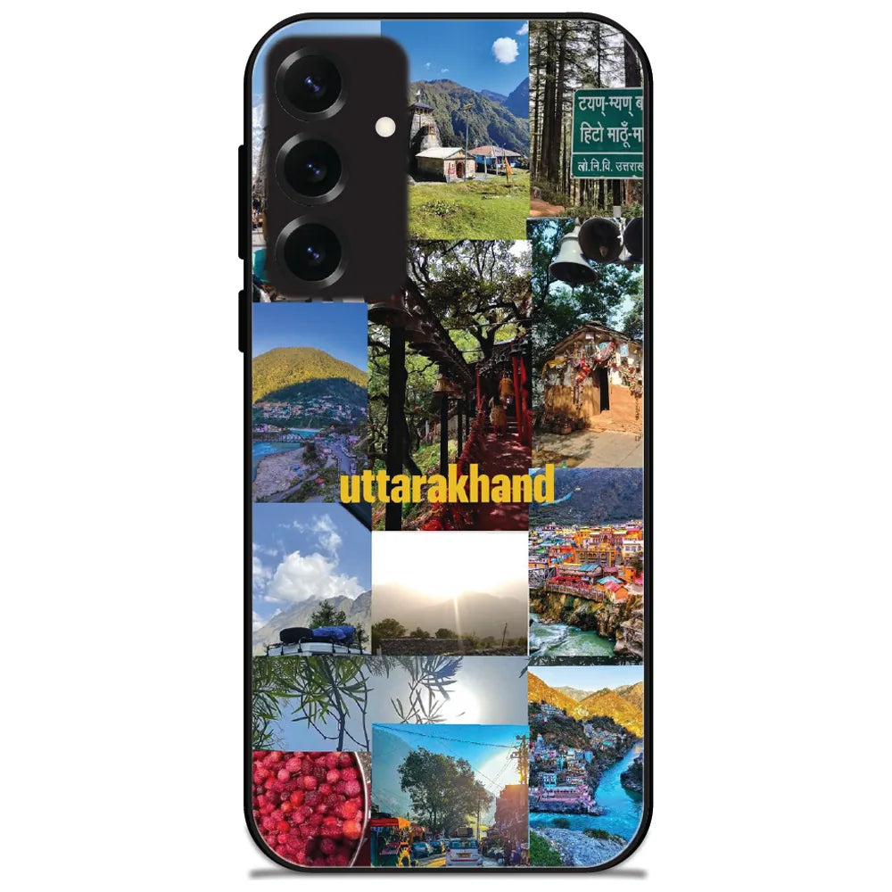 Uttarakhand Collage - Glossy Metal Silicone Case for Samsung Galaxy S25 Plus