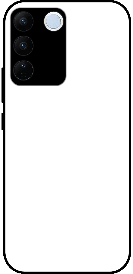Vivo V27 Pro back cover mockup - customisable glossy metal silicone case