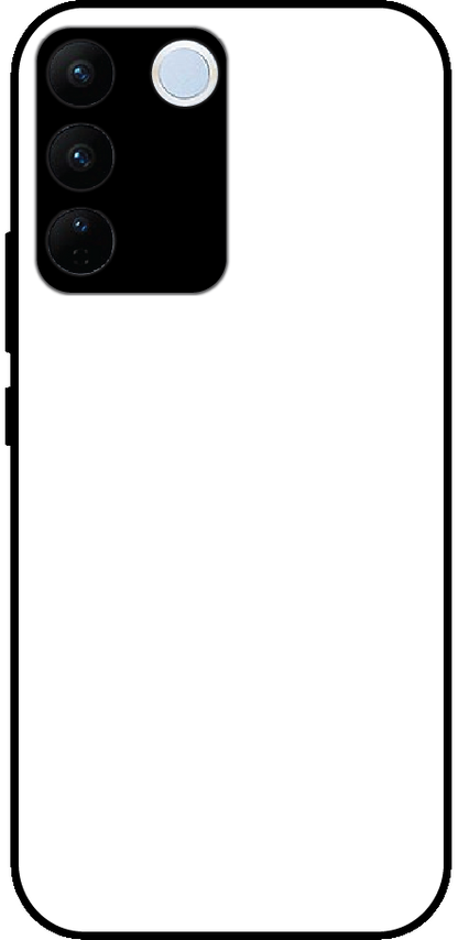 Vivo V27 Pro back cover mockup - customisable glossy metal silicone case