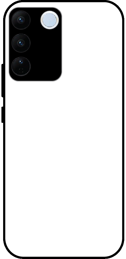 Vivo V27 back cover mockup - customisable glossy metal silicone case