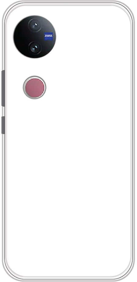Vivo V50 back cover mockup - customisable soft silicone case