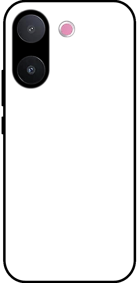 Vivo V60E back cover mockup - customisable glossy metal silicone case