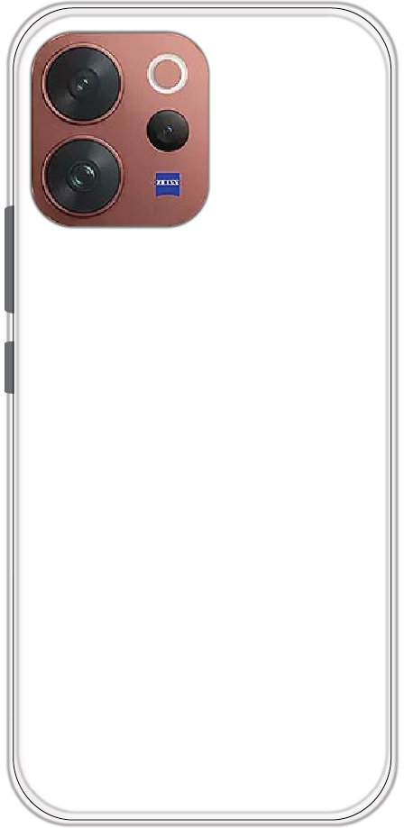 Vivo V70 back cover mockup - customisable soft silicone case