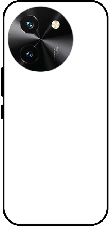 Vivo T3x back cover mockup - customisable glossy metal silicone case