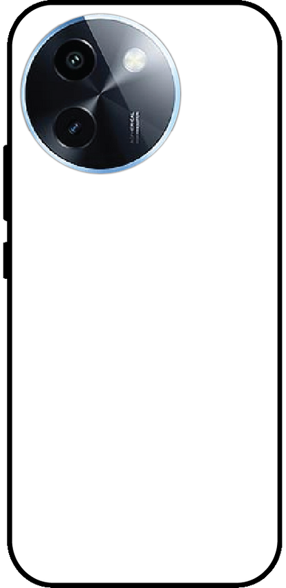 Vivo Y200i back cover mockup - customisable glossy metal silicone case