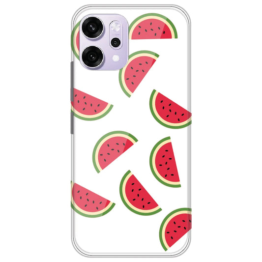 Watermelons - Clear Printed Silicone Case for Oppo Reno 14 Pro