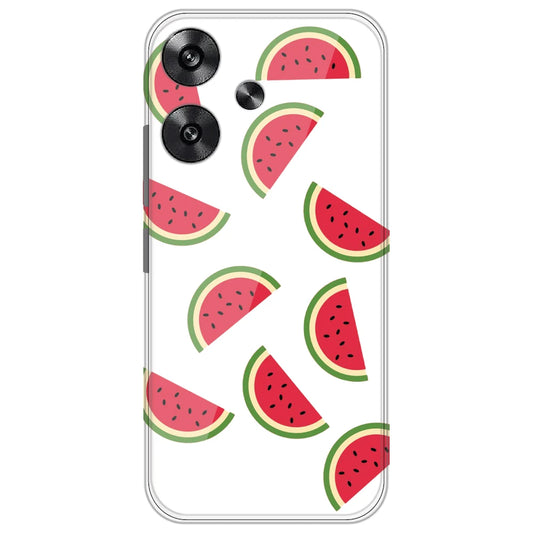 Watermelons - Clear Printed Silicone Case for Poco F6