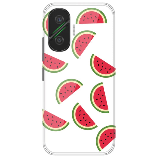Watermelons - Clear Printed Silicone Case for Poco F7