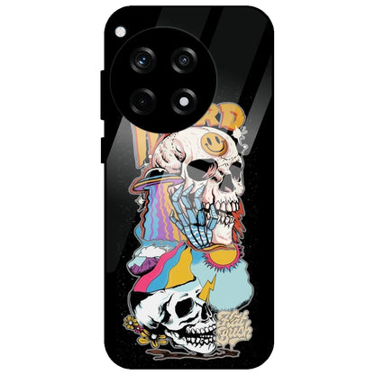 Weird Skull Graffiti - Glass Case for OnePlus 12R