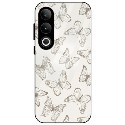 White Butterflies - Glass Case for OnePlus Nord CE 4