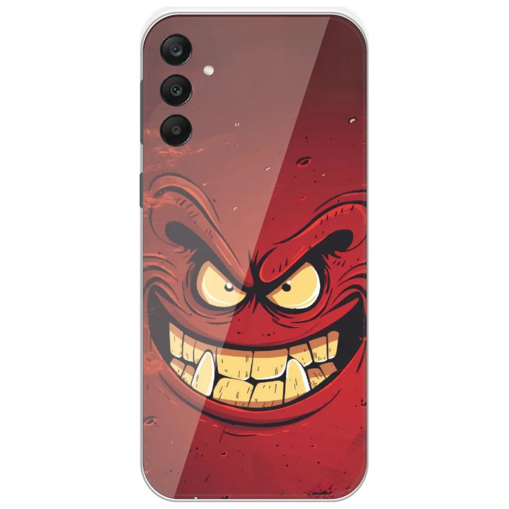 Wicked Red Grin - Printed Silicone Case for Samsung Galaxy A25