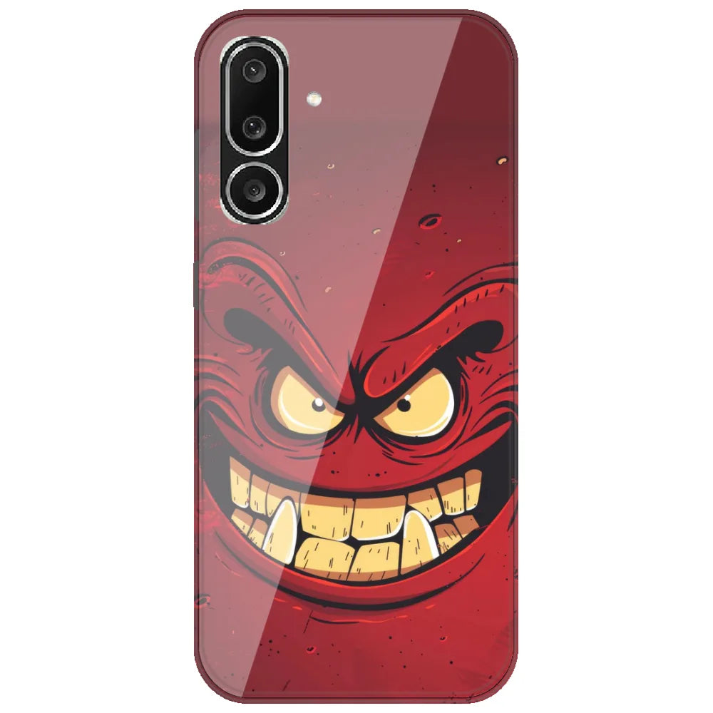 Wicked Red Grin - Printed Silicone Case for Samsung Galaxy F36