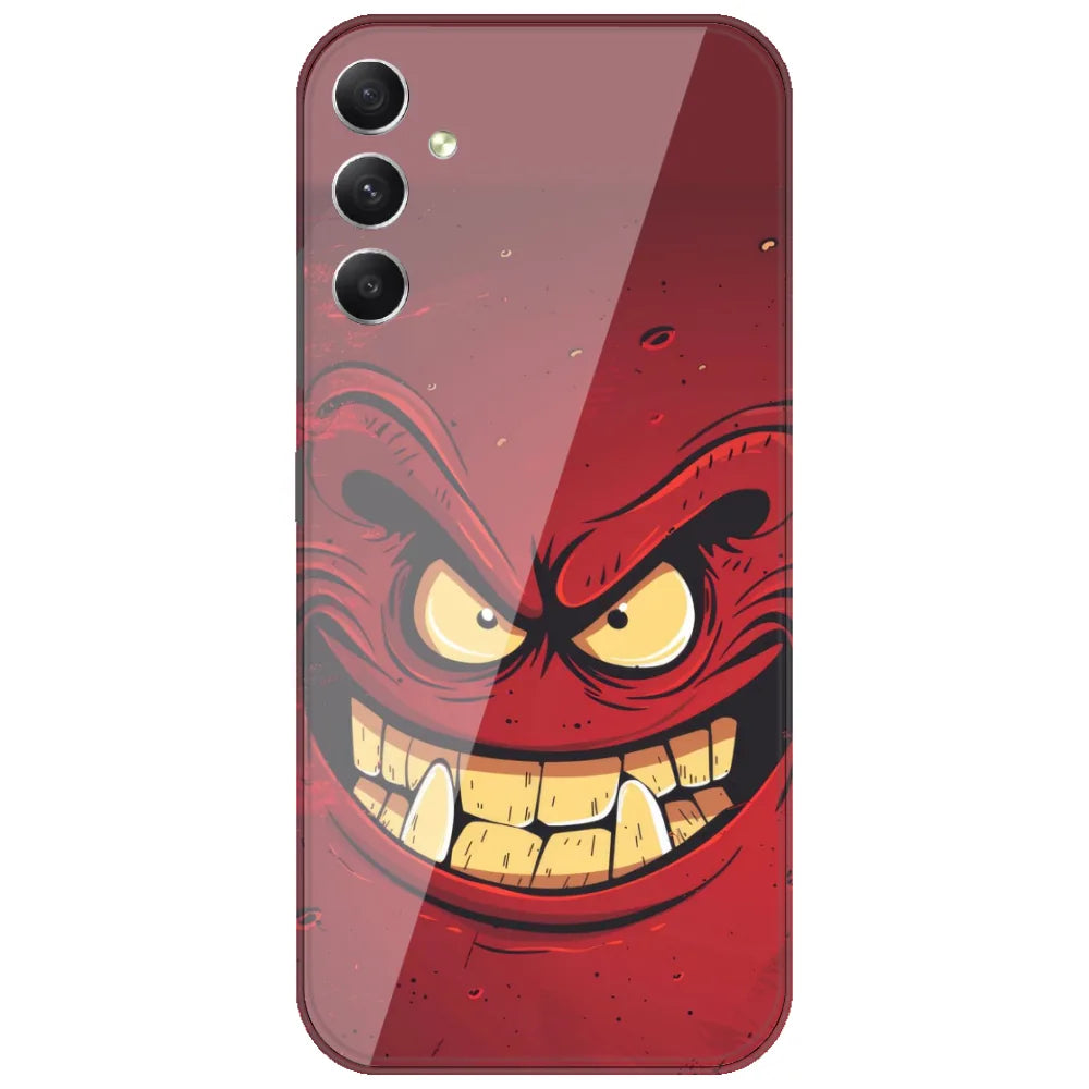 Wicked Red Grin - Printed Silicone Case for Samsung Galaxy F54 5G