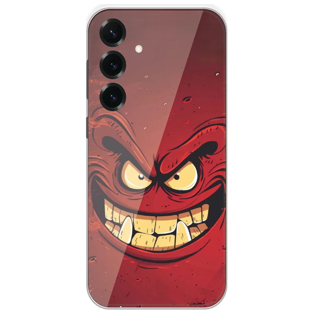 Wicked Red Grin - Printed Silicone Case for Samsung Galaxy S25 Plus