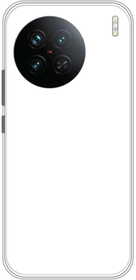 Vivo X90 back cover mockup - customisable soft silicone case