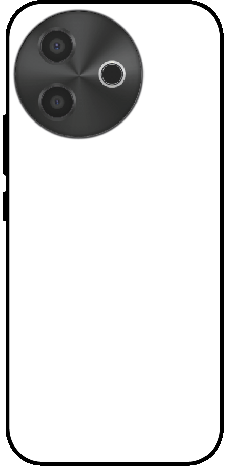 Vivo Y39 back cover mockup - customisable glossy metal silicone case