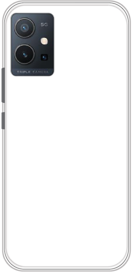 Vivo Y55 5G back cover mockup - customisable soft silicone case