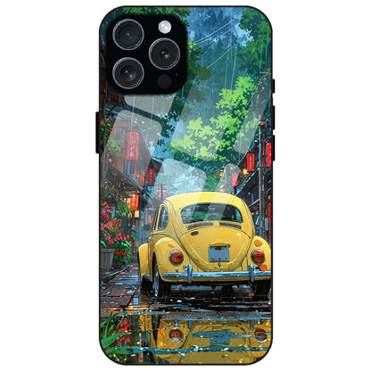 Yellow Bettle - Glass Case for Apple iPhone 16 Pro Max