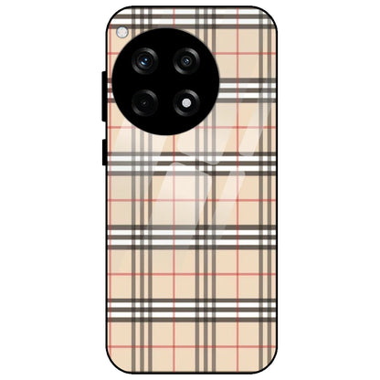 Yellow Checks - Glass Case for OnePlus 12R