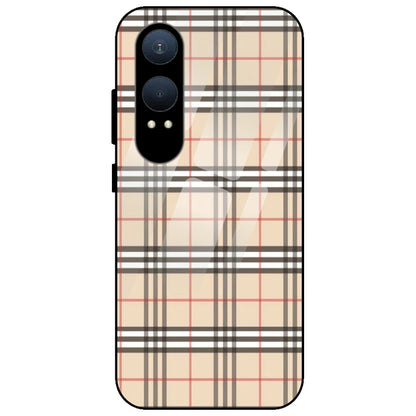 Yellow Checks - Glass Case for OnePlus Nord CE 4 Lite