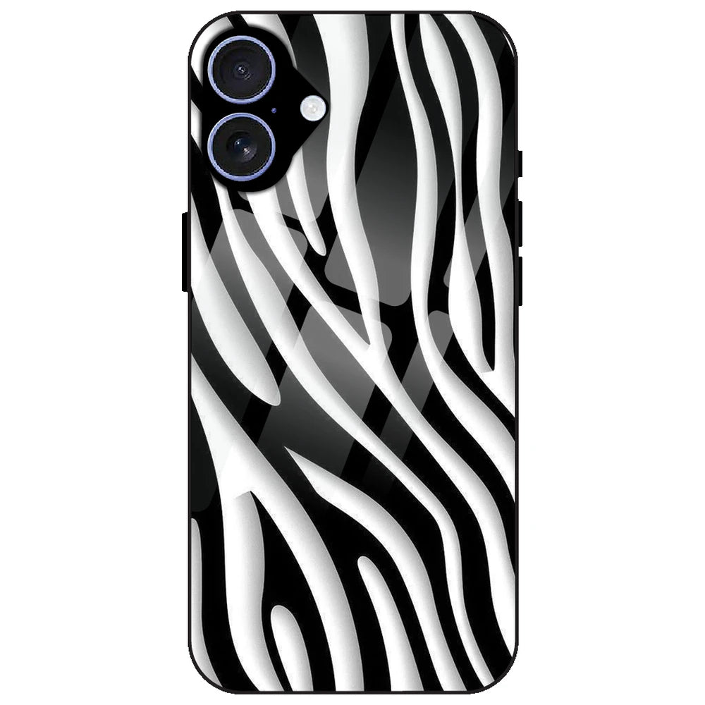 Zebra Print - Glass Case for Apple iPhone 17