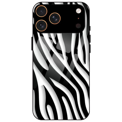 Zebra Print - Glass Case for Apple iPhone 17 Pro