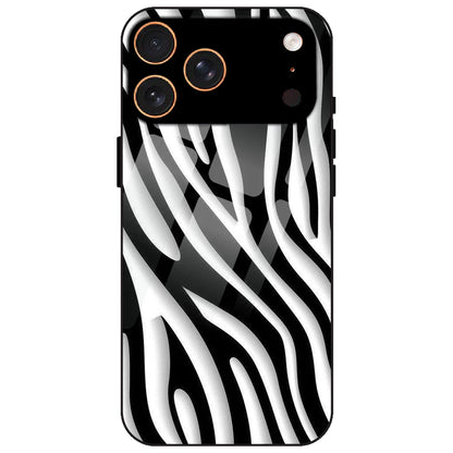 Zebra Print - Glass Case for Apple iPhone 17 Pro Max