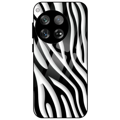 Zebra Print - Glass Case for OnePlus 12
