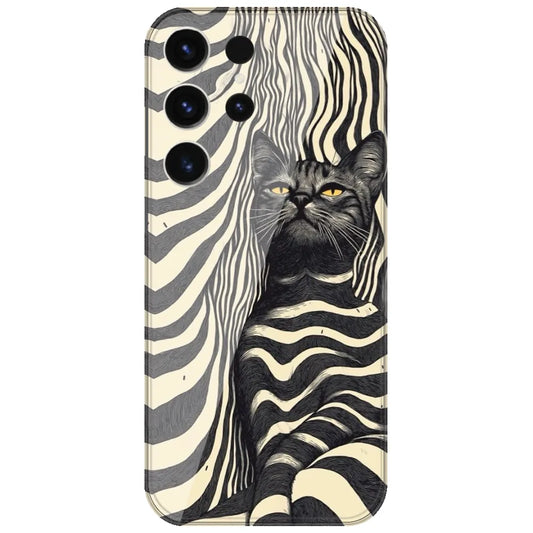 Zebra Stripe Cat - Printed Silicone Case for Samsung Galaxy S26 Ultra