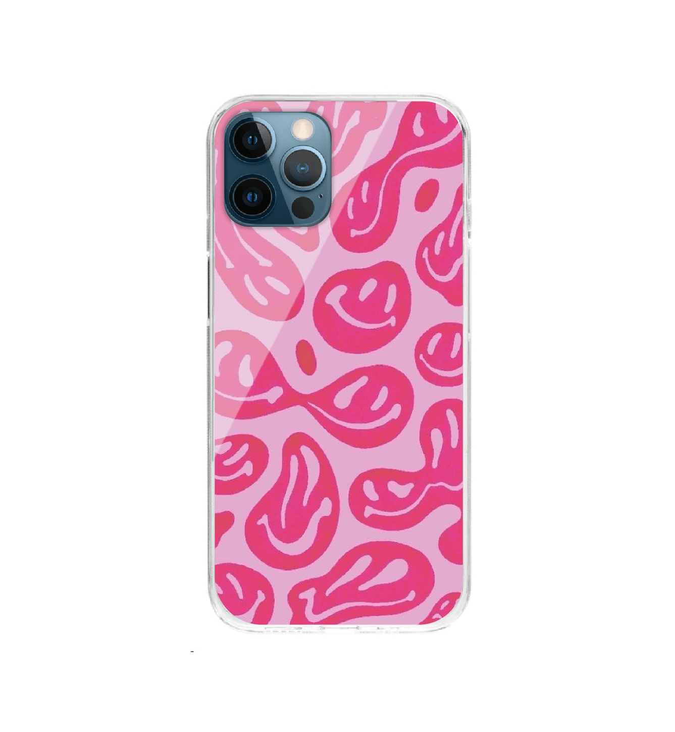 Pink Smilies - Silicone Case For Apple iPhone Models