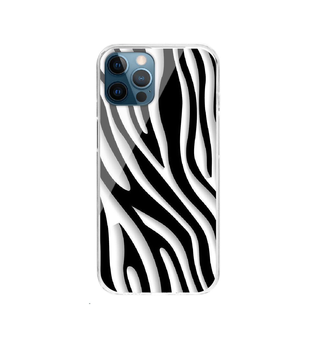 Zebra Print - Silicon Case For Apple iPhone Models