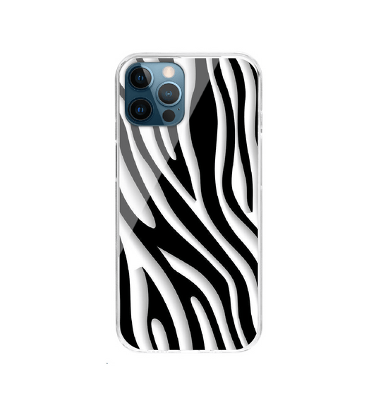 Zebra Print - Printed Silicone Case For Apple iPhone Models