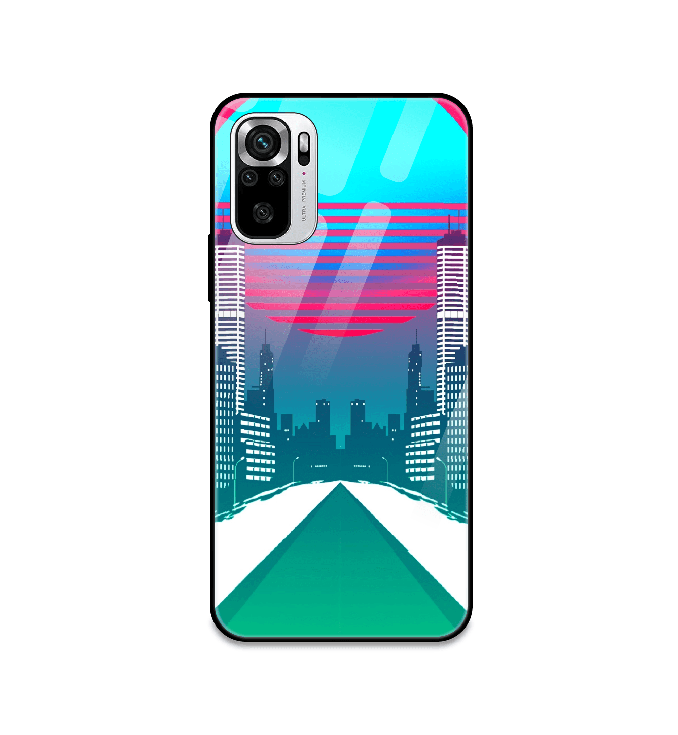Citylight Synthwave - Glass Cases For Redmi Models