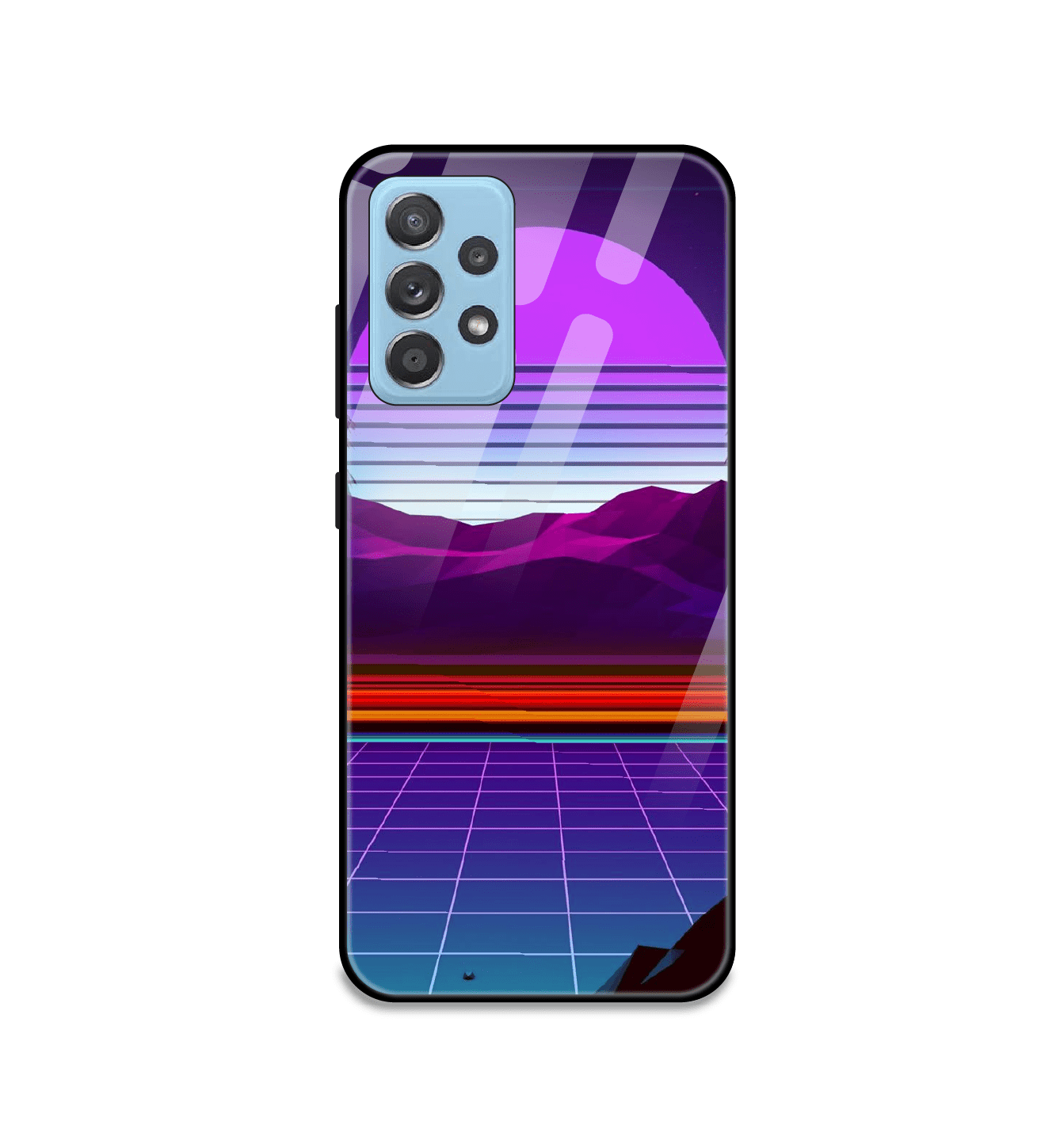 Electrofloor Synthwave - Glass Case For Samsung Models
