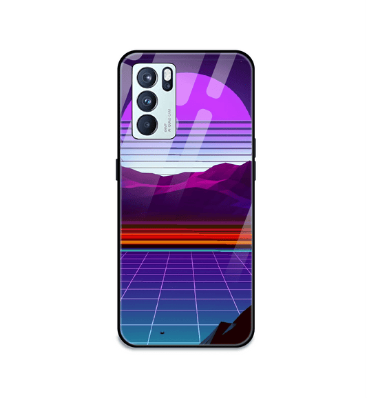 Electrofloor Synthwave - Glass Cases For Oppo Models