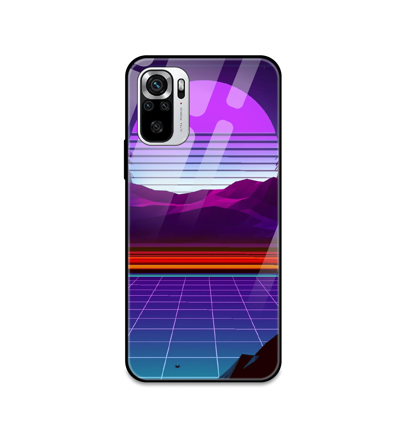 Electrofloor Synthwave - Glass Cases For Redmi Models