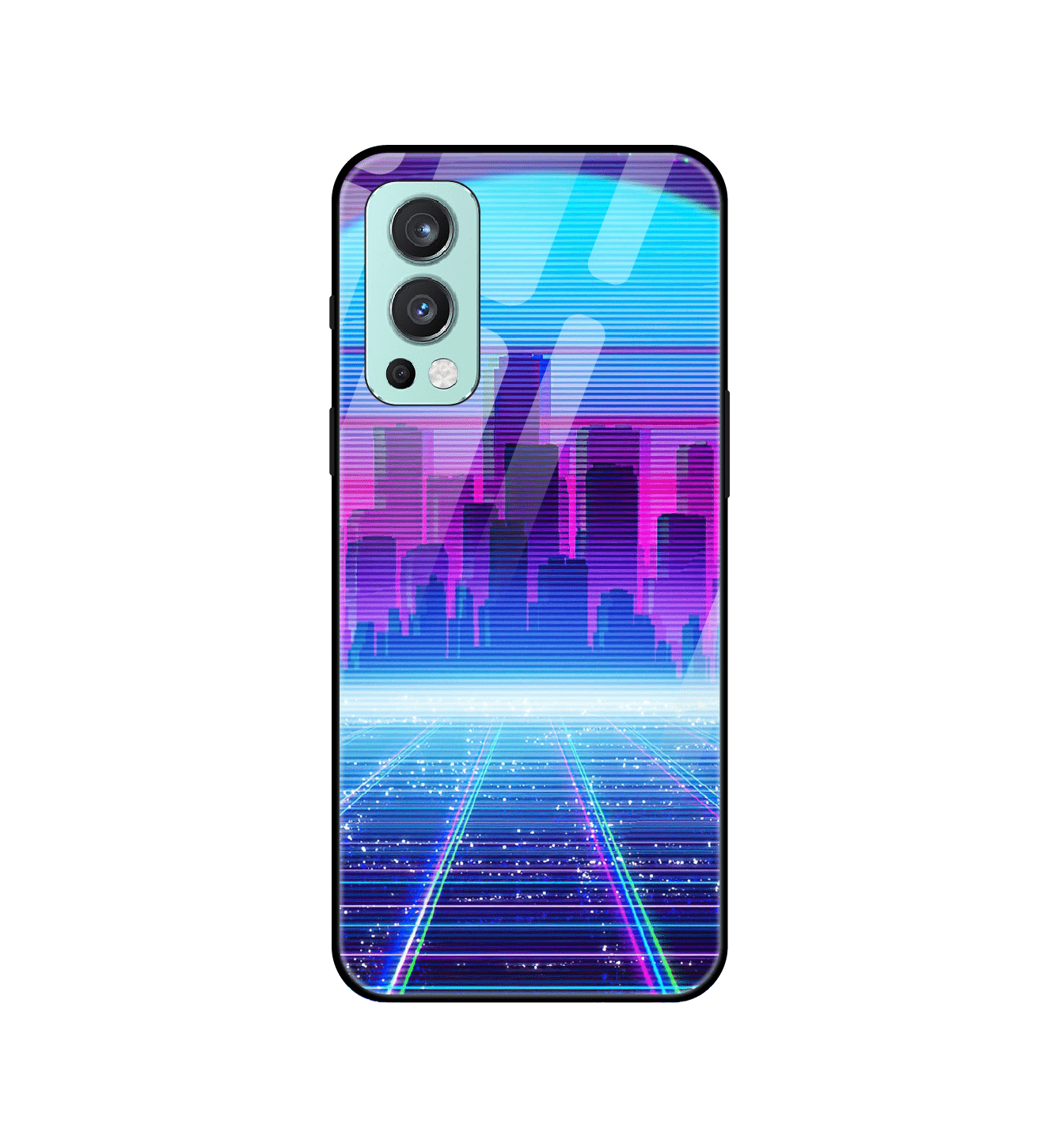 Cityscape Synthwave - Glass Case For OnePlus Models