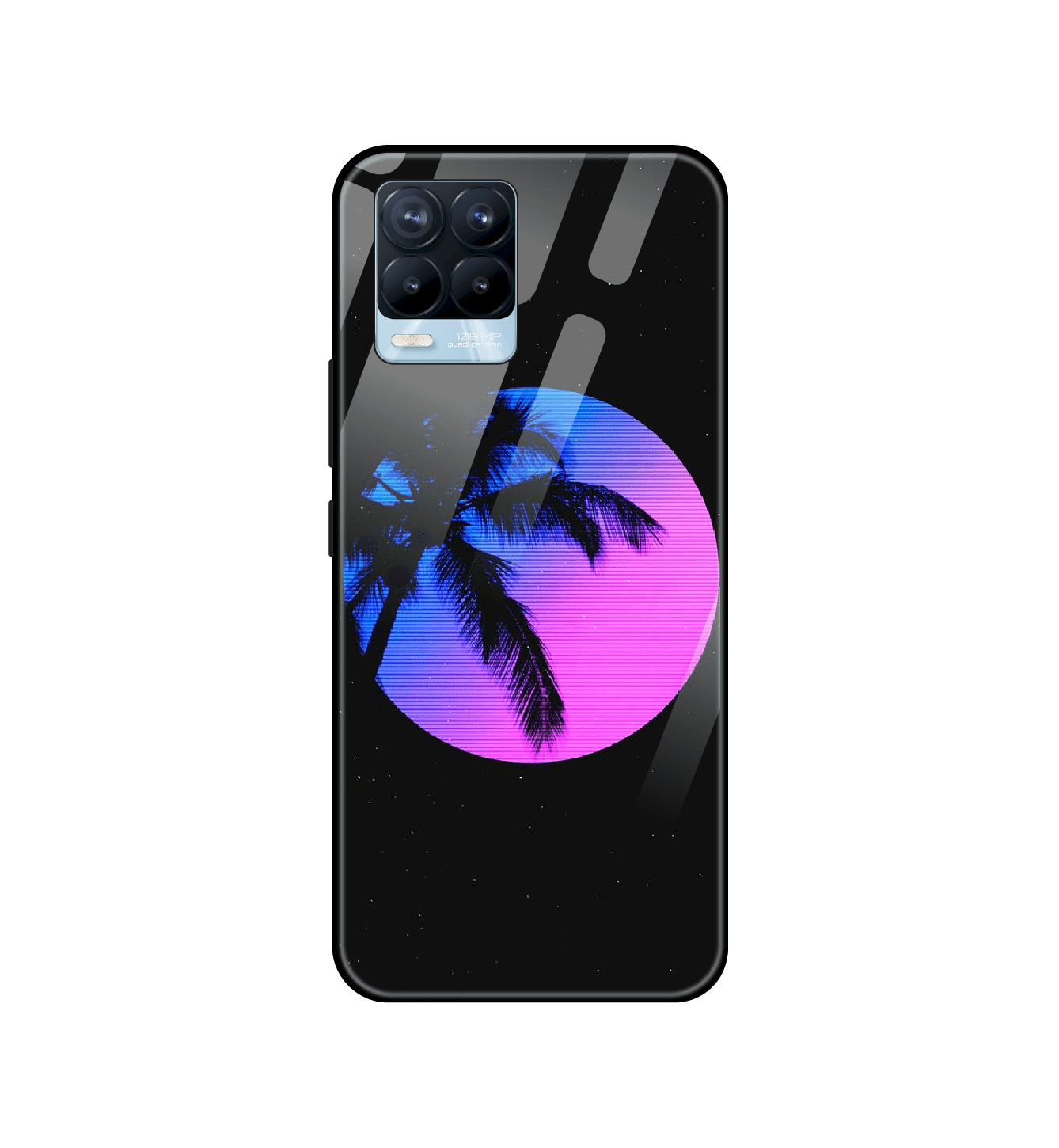Night Terror Synthwave - Glass Cases For Realme Models