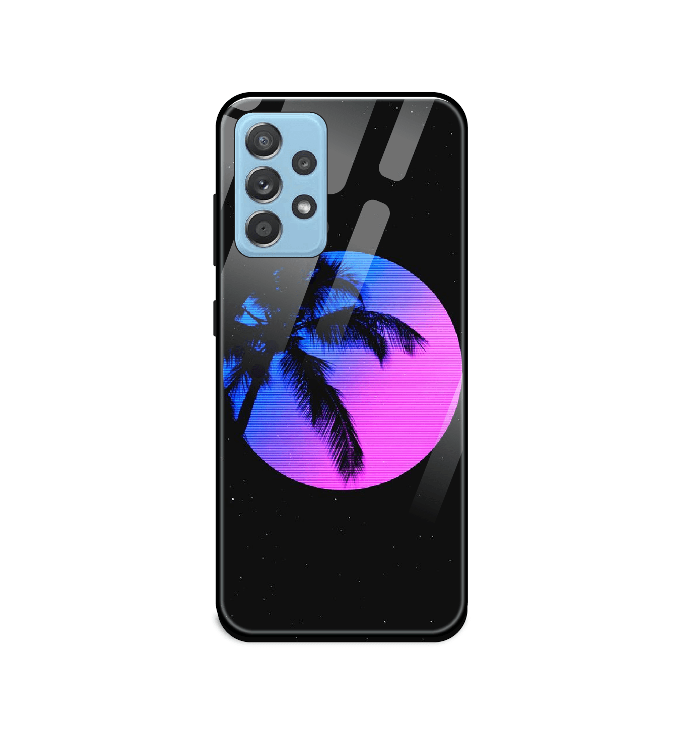 Night Terror Synthwave - Glass Case For Samsung Models