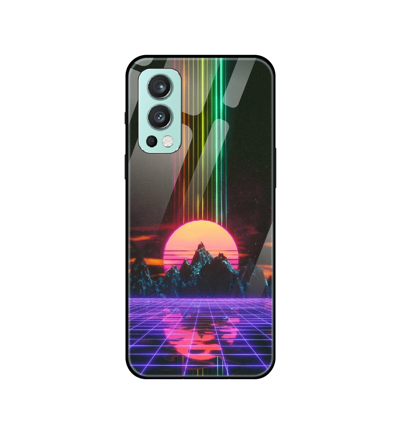 Synthwave- Glass Case For One Plus Models