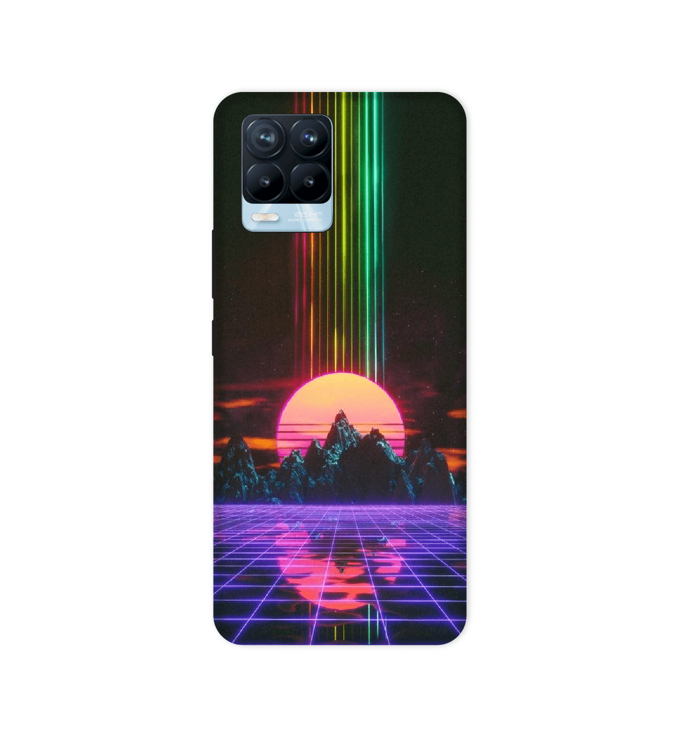 Retro Sunset Synthwave  - Hard Cases For Realme Models