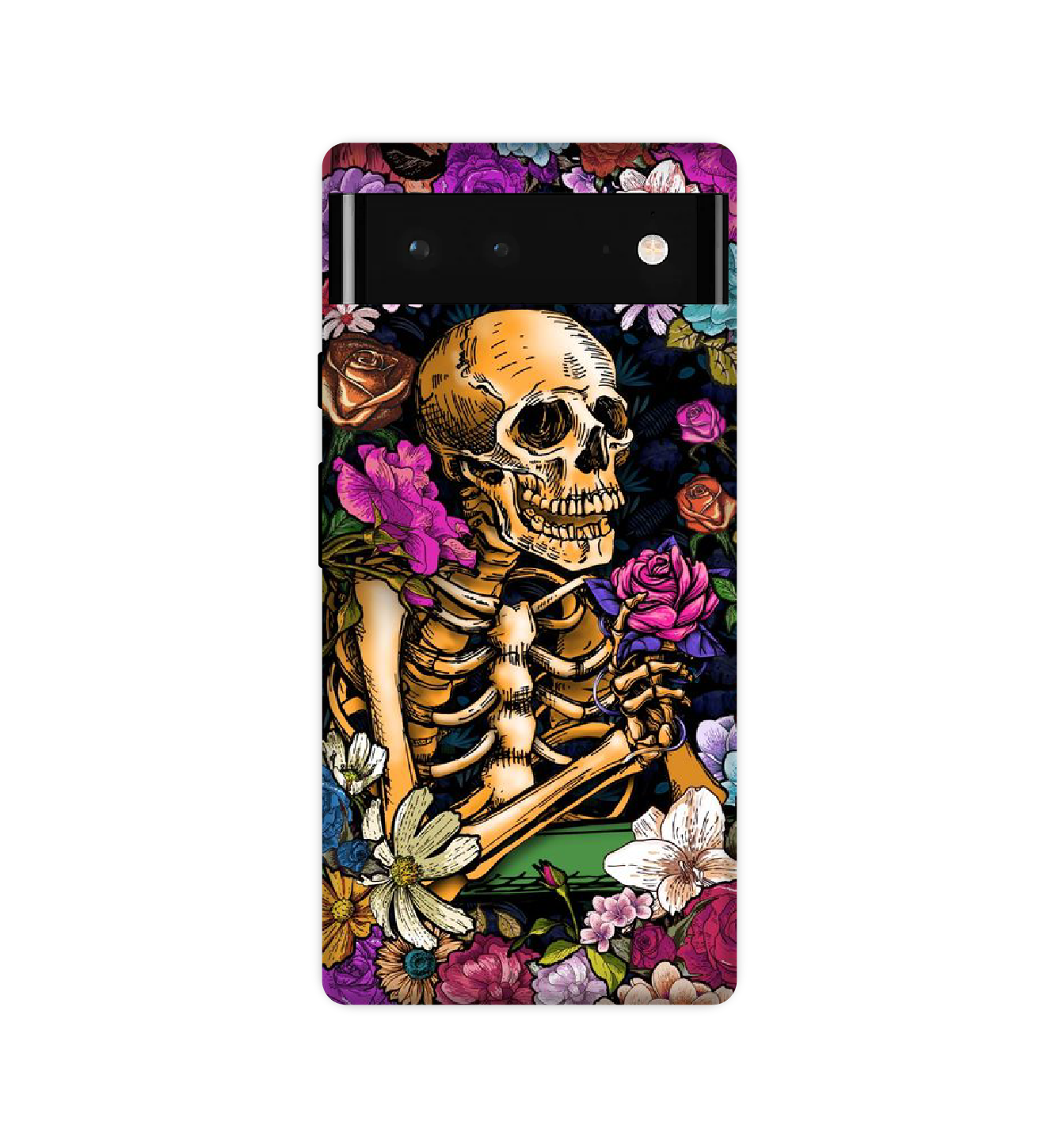 Skeleton & Flowers - Hard Cases For Google Models