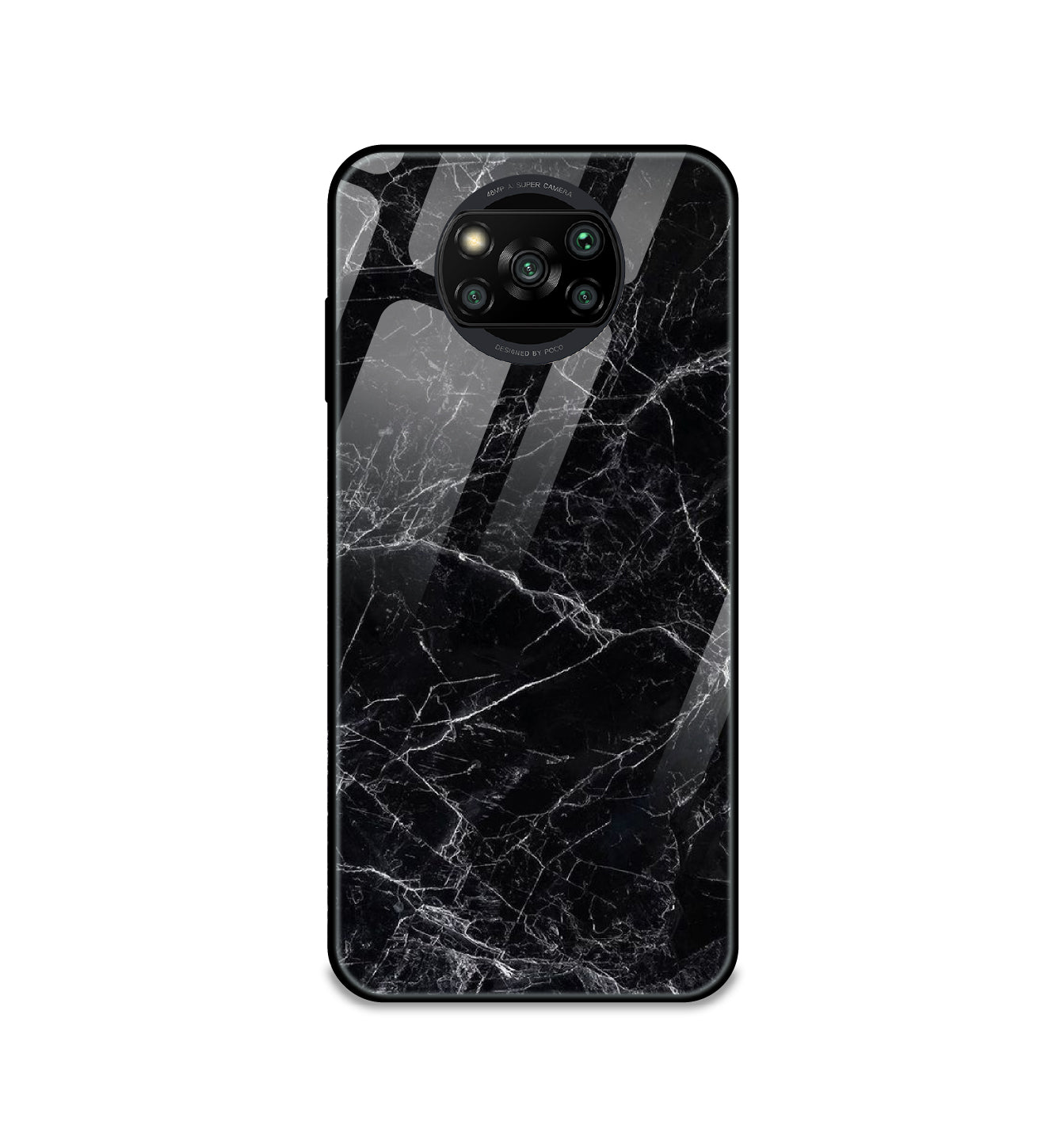 Black Marble - Glass Cases For Poco Models