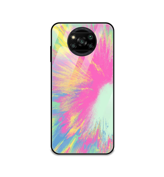 Pastel Splash Tie Dye - Glass Cases For Poco Models