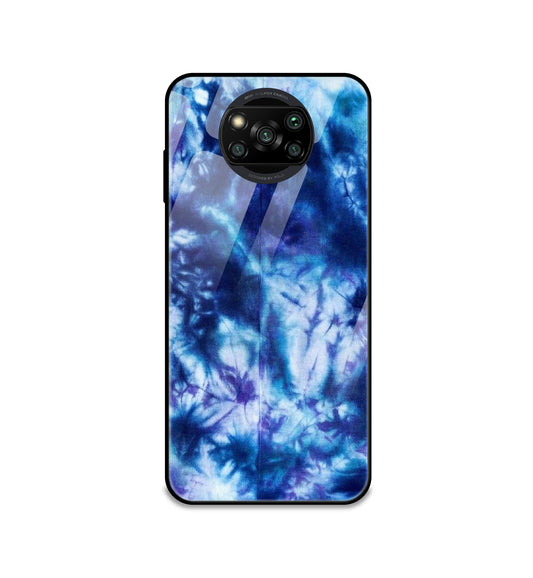 Dark Blue Tie Dye - Glass Cases For Poco Models