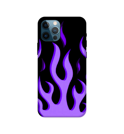 Purple Flames - Hard Cases For Apple iPhone Models