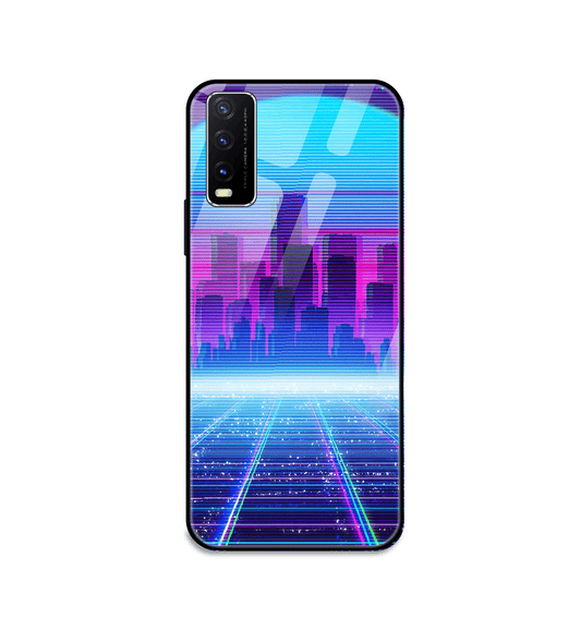 Cityscape Synthwave - Glass Cases For Vivo Models