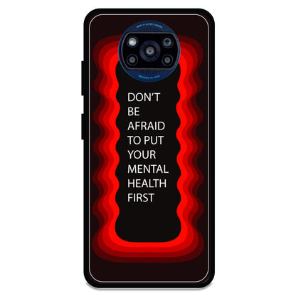 'Don't be Afraid To Put Your Mental Health First' - Armor Case For Poco Models Poco X3 Pro