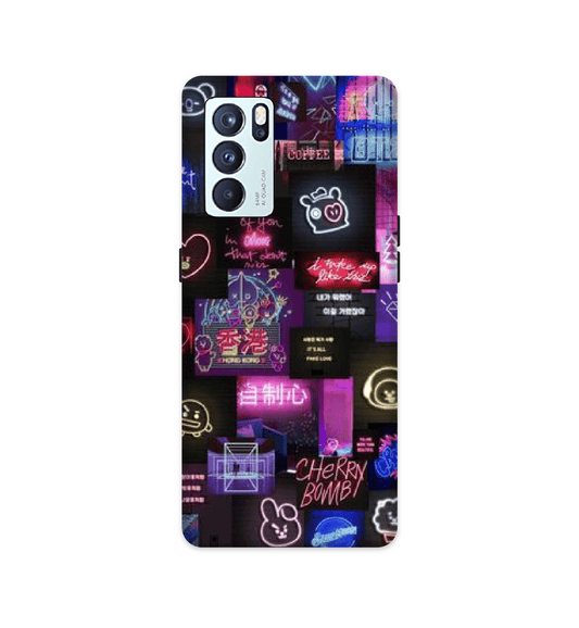 Neon Collage - Hard Cases For Oppo Models